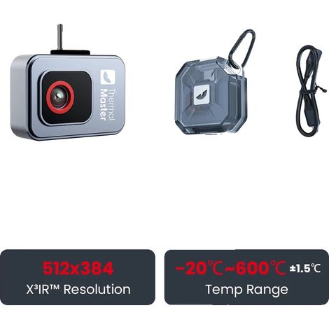 Imager thermique, résolution 512x384, température maximale de 600℃, P2-android (1/2)