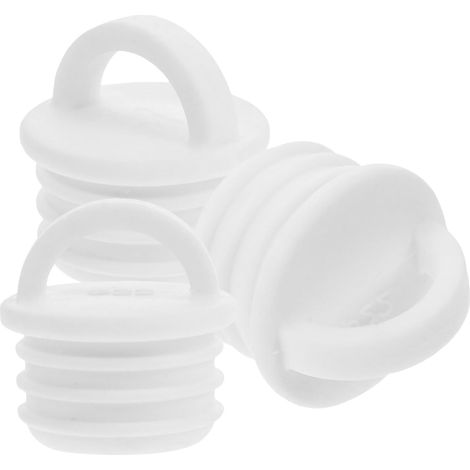 Pièces de Seau à serpillière en Caoutchouc Blanc, Lot de 3 Bouchons étanches de 25 mm, adaptés aux Trous de seaux à serpillière, utilisables dans Divers contextes de Nettoyage (1/5)