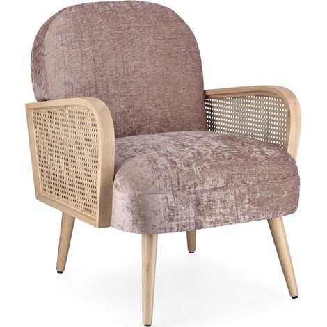 Poltrona "Dalida" per interno, Struttura In Legno Di Pino E Compensato 65 x 74 x 81h cm -Mustard (1/4)