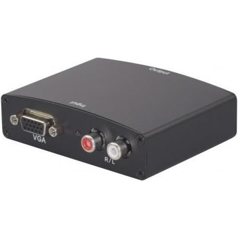 Convertitore VGA con audio (2xRCA) a HDMI monoblocco