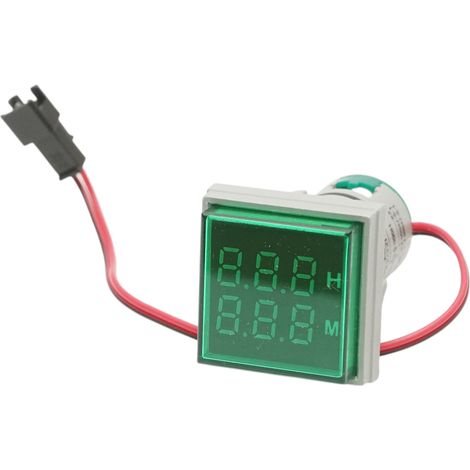 Indicatore digitale delle ore di funzionamento LED verde 0-999H, 220V/380V AC Ø 22mm Breckner Germany (1/5)