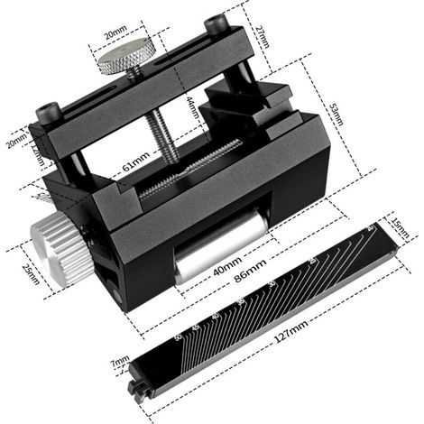 Sharpening Guide, Adjustable Angle Grinder for Chisels and Planes (Black) (1/5)