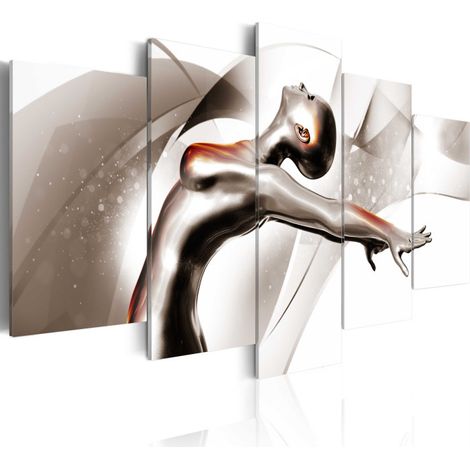 Tableau Imprimé "Gold Dance : She" 50 x 100 cm (1/2)