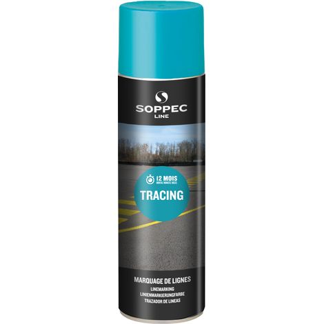 Bombe de peinture - Traceur de ligne SOPPEC pour le marquage bleu tracing 500 ml - 151601 (1/2)