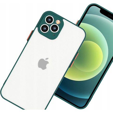 Custodia in silicone flessibile semitrasparente Milky Case per Samsung Galaxy A42 5G, colore verde scuro. (1/5)