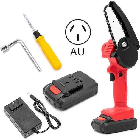 Mini chaîne électrique sans fil rechargeable - Adage pour le travail du bois à une main (1/5)