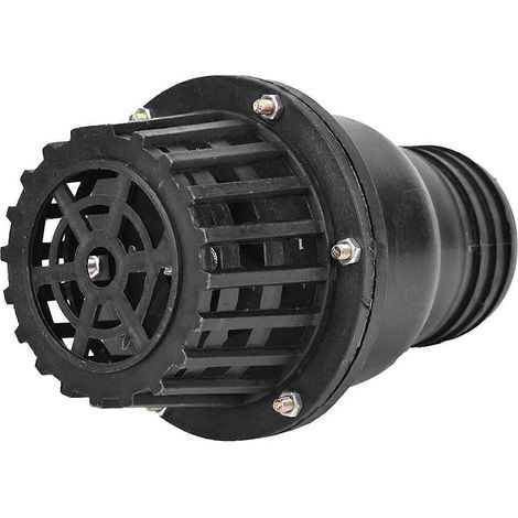 Fußventil für Wasserpumpen, schwarzes PVC-Flachrückschlagventil für Niederdruckanwendungen in Flüssigkeitsmaschinen (3 Zoll)