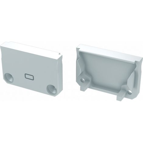 Tapón Final Perfíl Tipo SILEDA - Aluminio - Plata