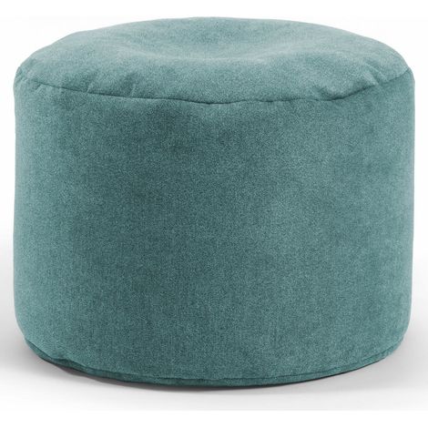 [NEUWERTIG] B-Ware Mokebo Indoor Pouf Der Ruhepouf' Leichter Hocker Sitzpouf Beistelltisch Petrol