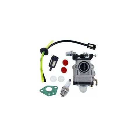 Carburateur Débroussailleuse 52cc 49cc 43cc Carbu Kit Carbu avec Joint Tuyau, Bougie et Filtre à Essence..DEBUNS (1/4)
