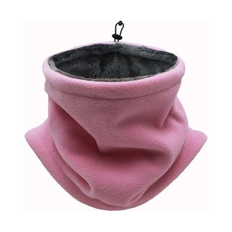 Tour de cou unisexe, bonnet d'hiver, tour de cou pour homme, coupe-vent, élastique, épais, doux, doublé polaire, respirant, idéal pour la moto, le vélo, le ski, la randonnée et la course à pied, taill (1/5)