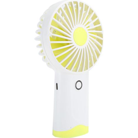Ventilateur de Poche Mini Portable pour Bureau, Été, Dormitory, Bureau - Jaune (1/5)