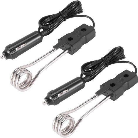 Set mit 2 automatischen Tauchsiedern für Reisen, Camping und Outdoor-Aktivitäten (schwarz). (1/5)