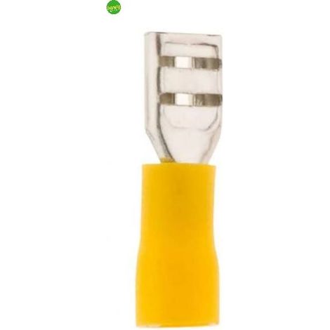 Capicorda clips Electraline 4-6mm 10pz giallo