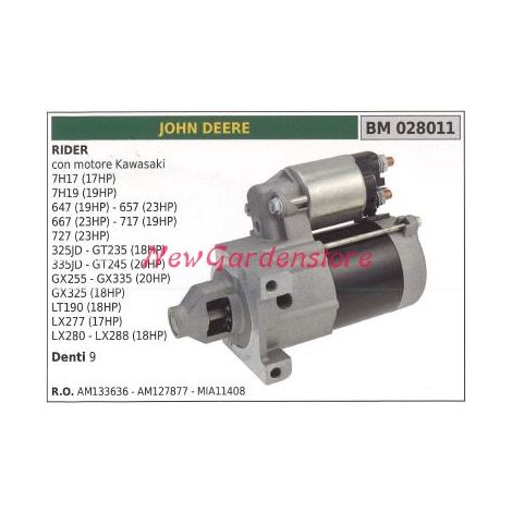 Anlasser für Rasentraktor KWSK 7H17 028011
