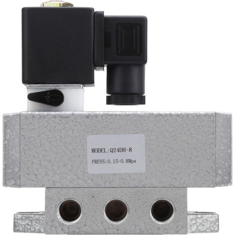 Électrovanne électrique G1/4 pouces, 2 positions, 4 voies carrées, commande unique directionnelle Q24DH‑8AC110V.