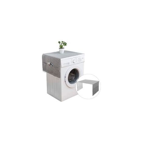 130 x 55 cm Housse de Protection pour Réfrigérateur avec Poches de Rangement,Couvercle Antipoussière pour Machine à Laver,Housse de Machine à Laver,Housse de Protection de Machine à Laver