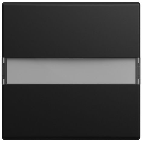 Busch-Jaeger Bascule avec champ d'inscription pour interrupteur/bouton-poussoir, 1 fois noir mat - Busch-balance® SI (2506 N-915), 2CKA001731A4042
