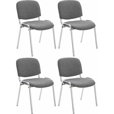 Set de 4 sillas Confidente Ken Chrom Gris