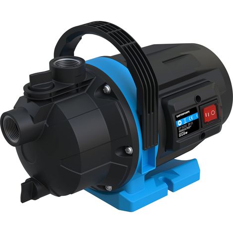 Güde Pompa da giardino GP 6035 (600 W, portata massima 3200 l/h, altezza di aspirazione fino a 7 m, filettatura 1" IG, pompa jet per irrigazione giardino)