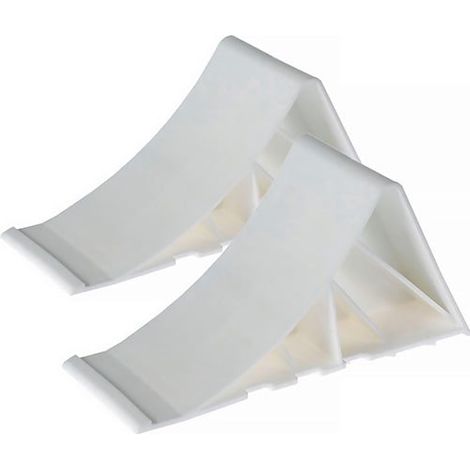 Unterlegkeil-Set Hartplastik L350xB140xH90mm G.0,48kg weiß - 11034