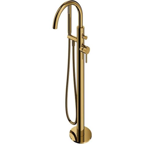 OMNIRES Y - Badewannenarmatur für Bodenmontage, mit Einbaukörper, Gold Y1233-SGL (1/2)