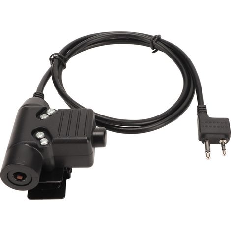 Adaptateur PTT Plug and Play 2 Broches pour Talkie-Walkie Alan Midland, Compatible U94 (1/5)