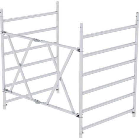 Günzburger Steigtechnik Unité de cadre pliable Largeur d'échafaudage 1,35 m Longueur d'échafaudage 1,8 m - 027972 (1/2)