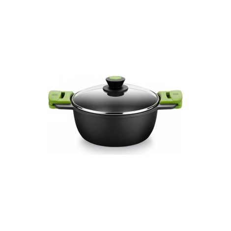 Hoher Kochtopf mit Deckel Aluguss 32cm prior 400332 bra (1/3)