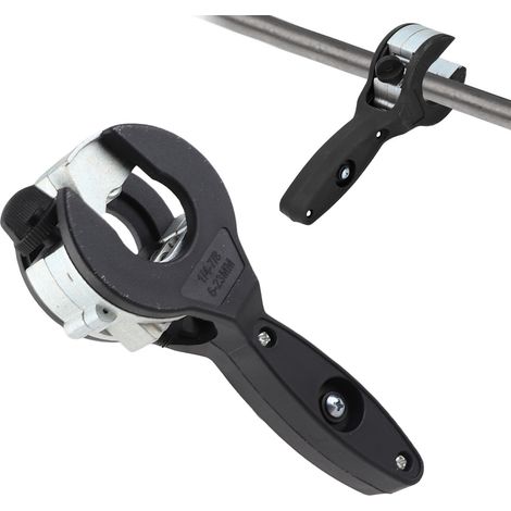Coupe-tube à crémaillère 2 en 1 Compact pour tuyaux PPR, plastique, cuivre PVC et métal 1/4in à 7/8in Noir (1/5)