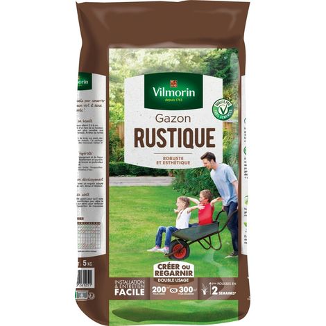 VILMORIN rustikales Rasensamen, 5 kg, 200 m² VILMORIN