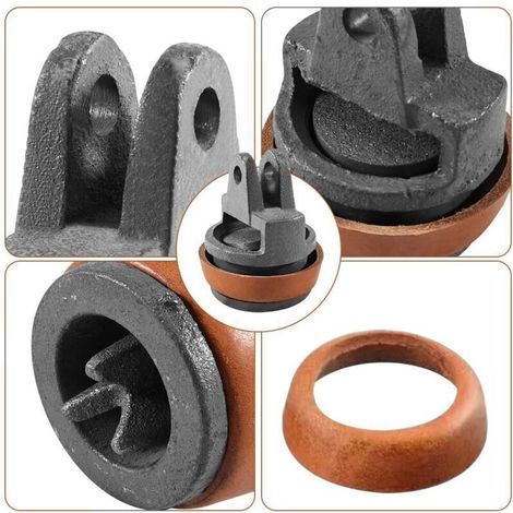 Piston pour pompe à bras Type 75 – Kit de Remplacement avec Joint en Cuir Véritable – Accessoires de pompe pour pompes à main manuelles de jardin, puits et fontaines (1/5)