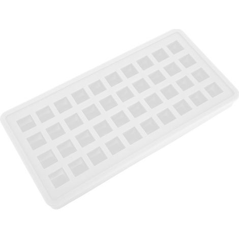 Bac à glaçons silicone 40 cases carrées transparent - Moule à glaçons DIY pour accessoires cuisine (1/5)