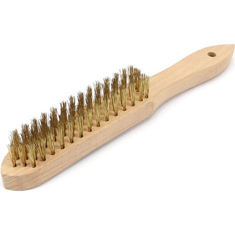 Spazzola antiruggine PREMIUM - filo di ottone / 5 file, TEGER (1/3)