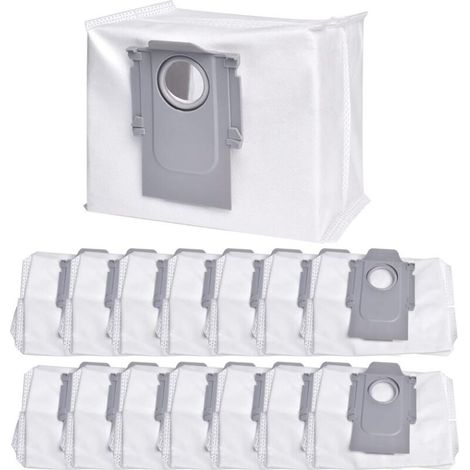 Pack of 14 vacuum cleaner bags compatible with the automatic emptying stations of Roborock S8+/ S8 Pro Ultra/ S7 MaxV Ultra/ S7 Pro Ultra/ Q7+/ Q7 Max+/ Q5+-AquaForge vacuum cleaners (1/4)