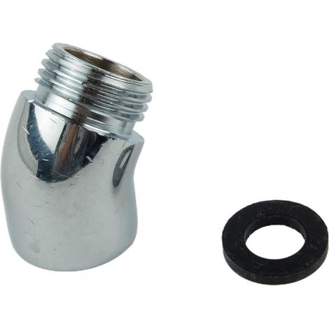 Adaptateur coudé pour pommeau de douche, connecteur d'extension universel en laiton coudé, filetage femelle chromé et filetage mâle (1/5)