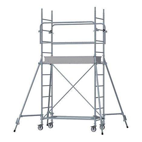 Echafaudage roulant acier - Hauteur de travail maximale de 3.80m - 8120012