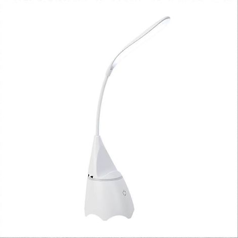 Lampe de bureau multifonctionnelle Bluetooth avec protection oculaire et LED, moderne et simple, à écran tactile, rechargeable, pour étudiants, lumière blanche chaude (1/5)