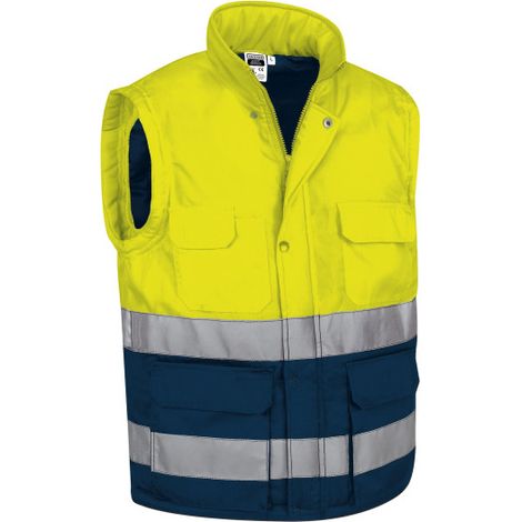 Chaleco de alta visibilidad BERGEN XXL Amarillo fluor / Azul marino