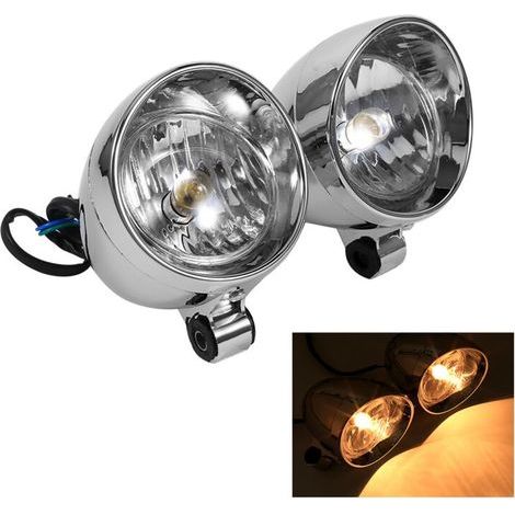 Motorrad-Nebelscheinwerfer, 2 Stück, Motorrad-Nebelscheinwerfer, 12 V, 10 W, zum Umbau (1/5)