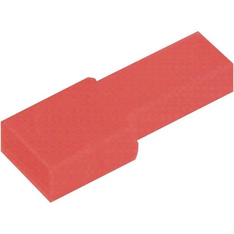 Protettore terminale femmina Faston 6,3 mm rosso Ph1026
