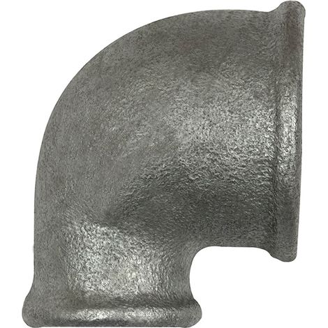 Riegler Winkel 90, 90°, IG/IG, red. Rp1 1/2, Rp1 1/4, Temperguss verzinkt (1/2)