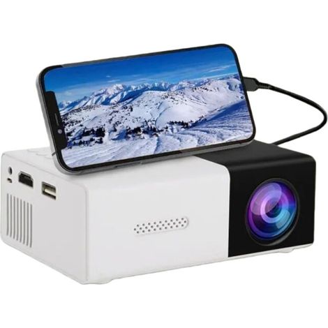Projecteur - 1080pProjecteur rabattable -haute résolution -Conception compacte -Domicile noir (1/5)