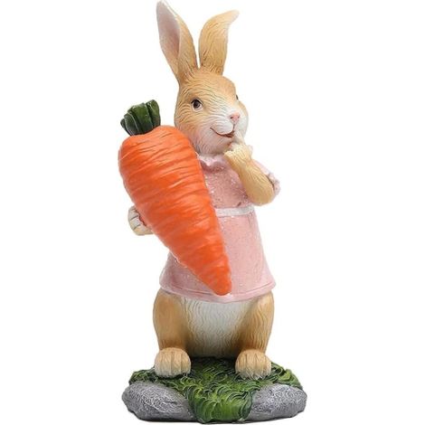 [Cadeaux de Pâques] Nouvelles décorations de Pâques : œufs de Pâques, figurines de lapins, décorations printanières pour la maison (1/4)