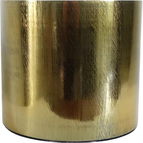 18cm Gold Etched Metal Planter by Leaf (1/3)
