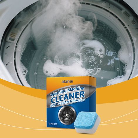 Pastilles d'entretien pour lave-linge - Nettoyage doux et élimination des impuretés - 12 pastilles effervescentes pour lave-linge domestiques -- AUTLEAD (1/5)