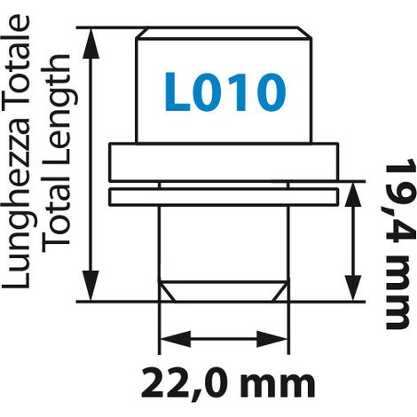 Dadi piatti, kit 4 pz - Original - L010 (1/2)