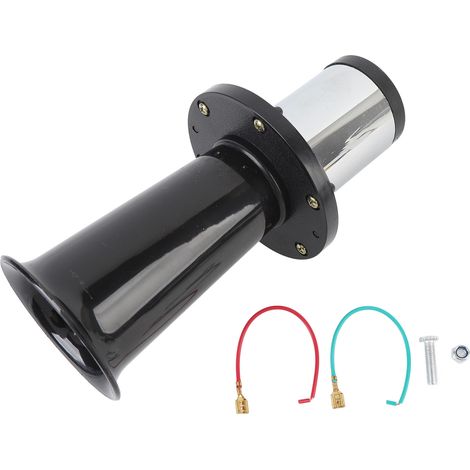 Ortviai Klaxon Vintage 12 V pour Voiture et Moto – Son Puissant à 115 dB, Fourni avec Faisceau de Câblage