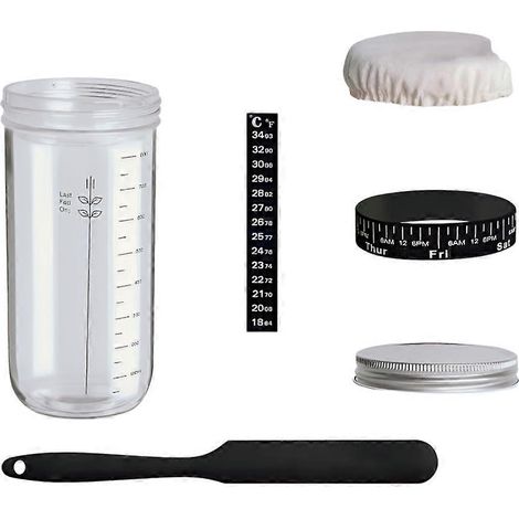 Kit pour pain au levain, bocaux en verre hermétiques de 1000 ml (1/5)