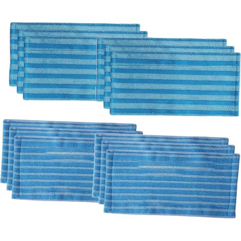 Trade-Shop 12in1 Ersatzpads Mikrofaserpads kompatibel mit Philips FC6408/01 FC6409/01 FC6718/01 FC6719/01 FC6728/01 FC6729/01 Staubsauger Saugwischer (1/2)